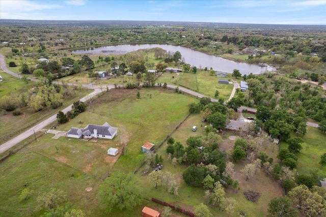 182 Lake Front Dr, Cedar Creek, TX 78612 - aerial overview of property's location with a nearby body of water
