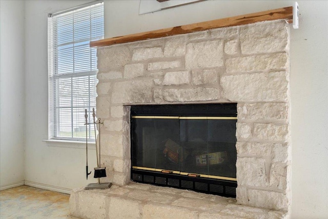 182 Lake Front Dr, Cedar Creek, TX 78612 - detailed view of a stone fireplace