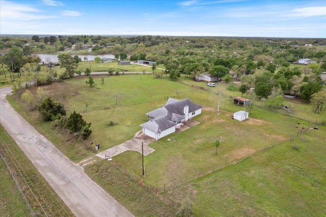 182 Lake Front Dr, Cedar Creek, TX 78612 - aerial view of property's location featuring a large body of water and rural landscape