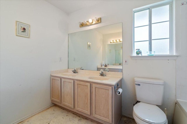 182 Lake Front Dr, Cedar Creek, TX 78612 - bathroom featuring double vanity and plenty of natural light