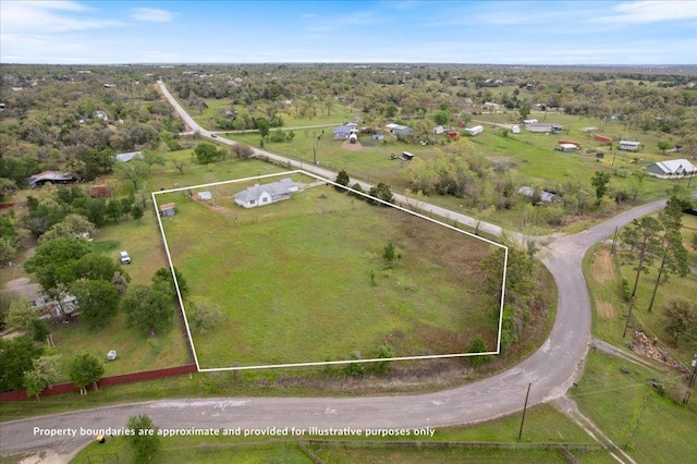 182 Lake Front Dr, Cedar Creek, TX 78612 - aerial view of property's location with property parcel outlined