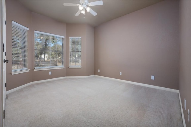 455 Rose Blossom Loop, La Vernia, TX 78121 - empty room featuring light colored carpet and ceiling fan
