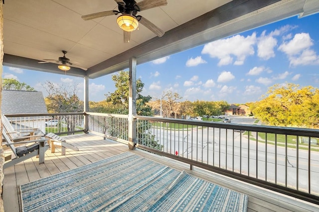 740 Nelson Ranch Rd, Cedar Park, TX 78613 - deck featuring ceiling fan