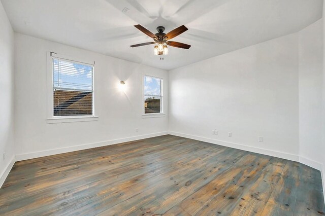 740 Nelson Ranch Rd, Cedar Park, TX 78613 - unfurnished room with wood-type flooring and a ceiling fan