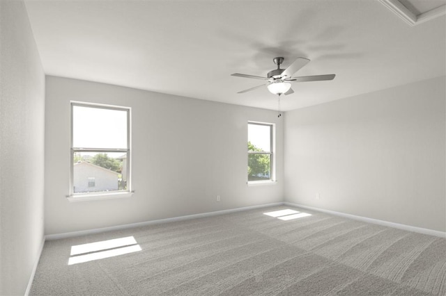 18309 Emu Ln, Manor, TX 78653 - carpeted spare room with baseboards and ceiling fan