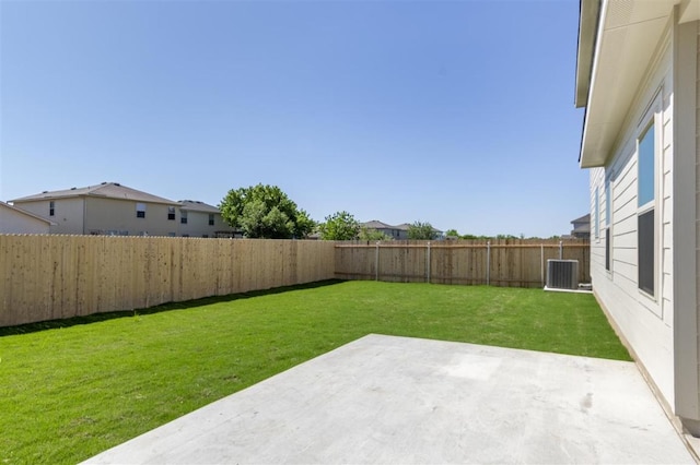 18309 Emu Ln, Manor, TX 78653 - view of yard featuring a patio area and central air condition unit