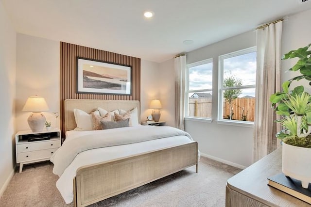 240 Hidalgo Ln, Elgin, TX 78621 - carpeted bedroom featuring baseboards and recessed lighting