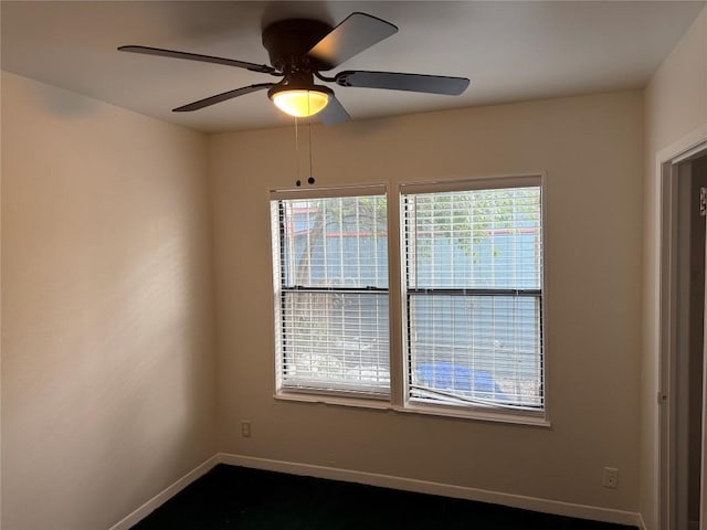 6300 Hickman Ave, Austin, TX 78723 - empty room with baseboards and ceiling fan
