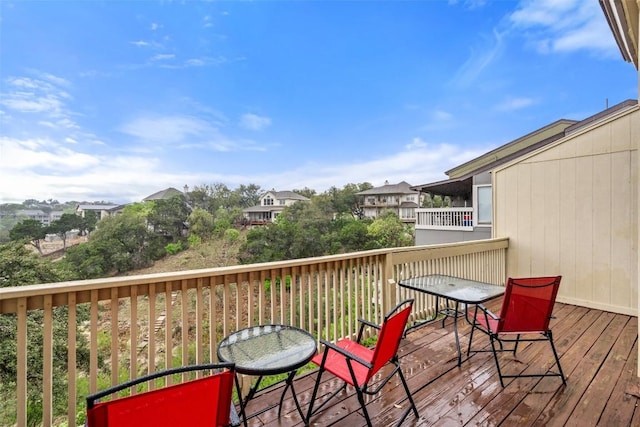 317 Venture Blvd S, Point Venture, TX 78645 - wooden terrace with a residential view