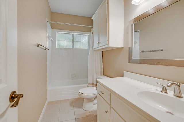6407 Johanne Ct, Austin, TX 78750 - full bath featuring vanity, shower / bath combo, and tile patterned flooring