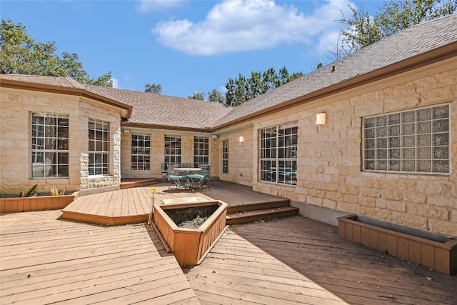 6407 Johanne Ct, Austin, TX 78750 - deck featuring outdoor dining space
