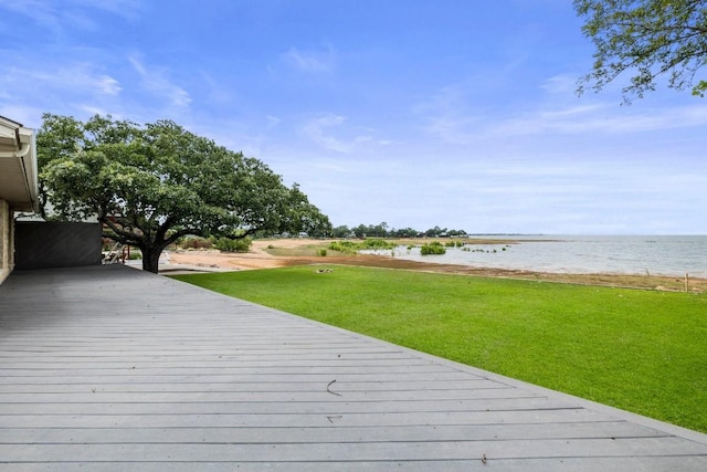 209 Senisa Dr, Buchanan Dam, TX 78609 - deck featuring a water view and a yard