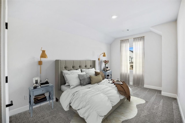 1017 Dog Iron St, Georgetown, TX 78633 - bedroom with carpet and vaulted ceiling