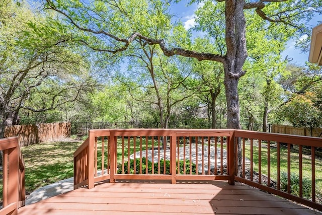 7724 Yaupon Dr, Austin, TX 78759 - deck featuring a fenced backyard
