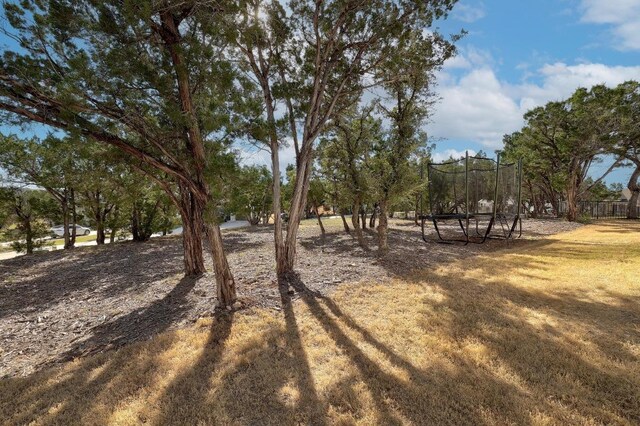 6109 Destination Way, Lago Vista, TX 78645 - view of yard featuring a trampoline