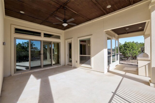 6109 Destination Way, Lago Vista, TX 78645 - view of patio featuring ceiling fan