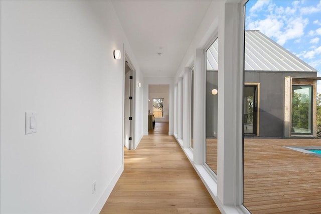 13400 Paisano Trl, Austin, TX 78737 - hall with light wood-type flooring and baseboards