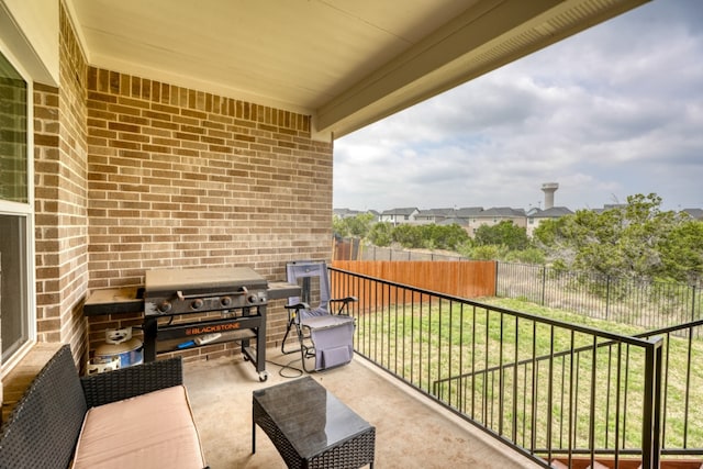 312 Heatherwood Ter, Marble Falls, TX 78654 - balcony featuring area for grilling
