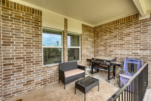312 Heatherwood Ter, Marble Falls, TX 78654 - view of patio featuring area for grilling