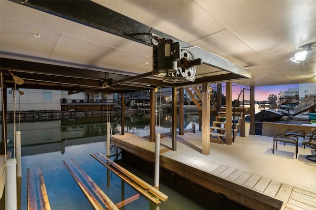 510 N Horseshoe Bay Blvd, Horseshoe Bay, TX 78657 - dock area featuring boat lift and a water view