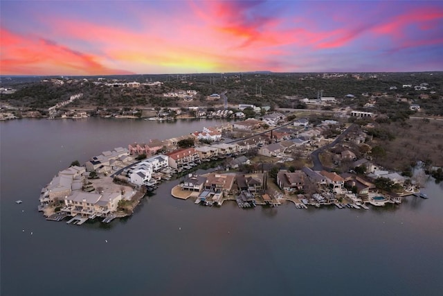 510 N Horseshoe Bay Blvd, Horseshoe Bay, TX 78657 - aerial view at dusk of a water view