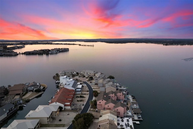 510 N Horseshoe Bay Blvd, Horseshoe Bay, TX 78657 - aerial view at dusk of a water view