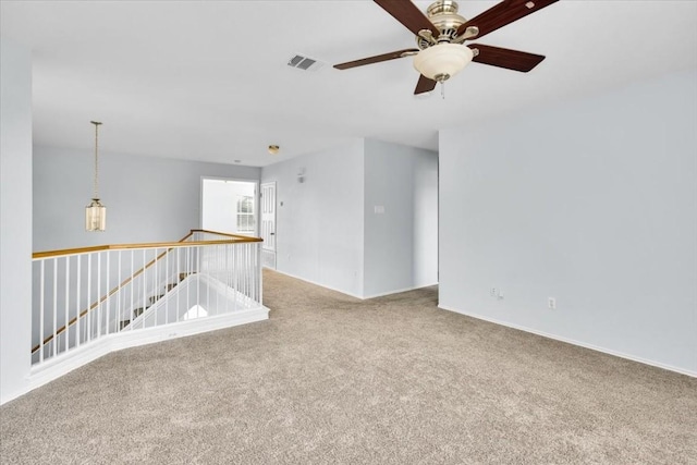 16101 Mcdows Hole Ln, Austin, TX 78717 - empty room with carpet and a ceiling fan