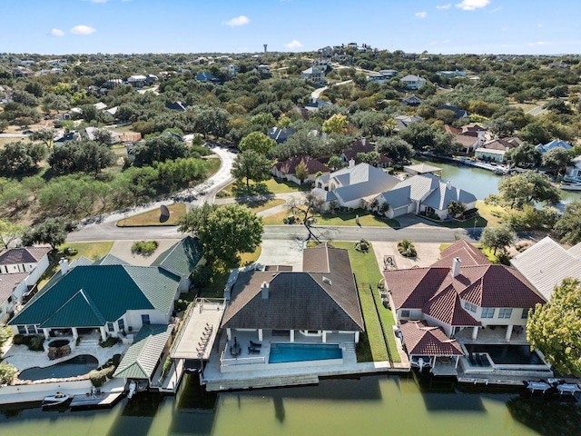 103 Waters Edge, Horseshoe Bay, TX 78657 - aerial view of residential area with a nearby body of water