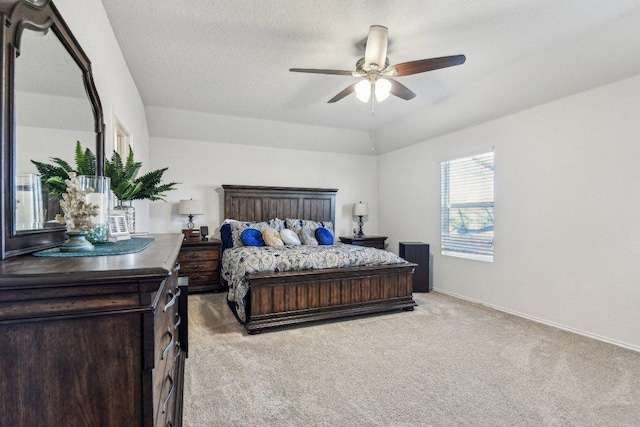 759 Ocelot Ct, Seguin, TX 78155 - bedroom featuring light colored carpet and ceiling fan