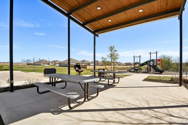 759 Ocelot Ct, Seguin, TX 78155 - view of patio / terrace featuring a residential view