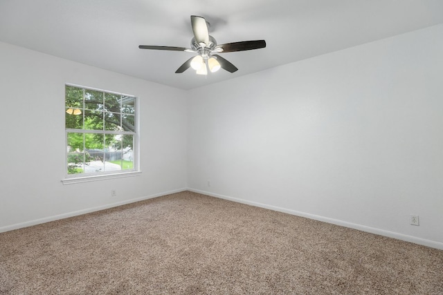 1103 Vanderbilt Cir, Pflugerville, TX 78660 - carpeted spare room featuring a ceiling fan and baseboards