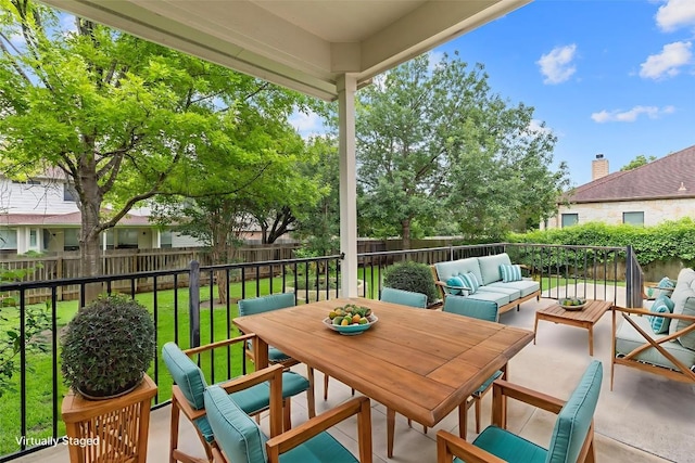 1103 Vanderbilt Cir, Pflugerville, TX 78660 - balcony with outdoor lounge area