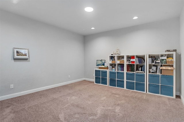 308 Highland Village Cv, Austin, TX 78738 - playroom with carpet flooring, recessed lighting, and baseboards