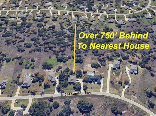 334 Sapling Dr, Driftwood, TX 78619 - bird's eye view