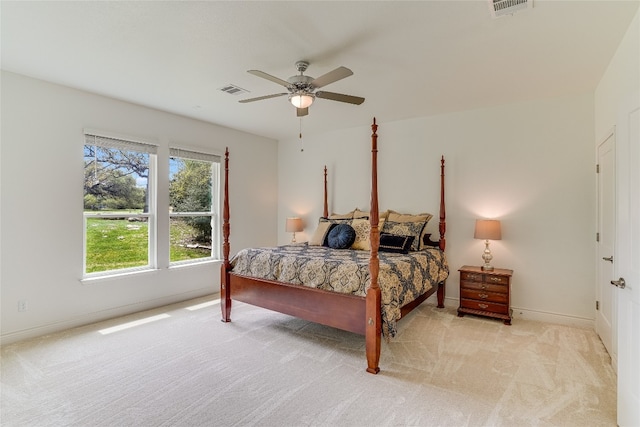 334 Sapling Dr, Driftwood, TX 78619 - bedroom featuring light carpet and ceiling fan