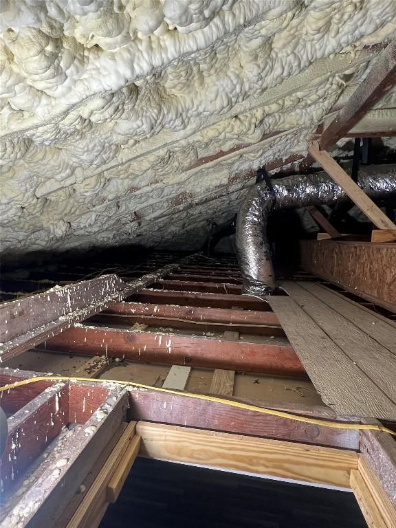 507 W 1st St, Flatonia, TX 78941 - view of unfinished attic