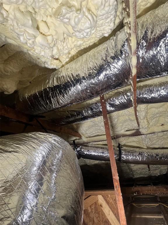 507 W 1st St, Flatonia, TX 78941 - view of unfinished attic