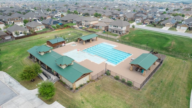 8021 Arezzo Dr, Round Rock, TX 78665 - view of subject property with a pool area
