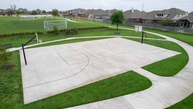 8021 Arezzo Dr, Round Rock, TX 78665 - view of home's community with a residential view, a sport area, and community basketball court