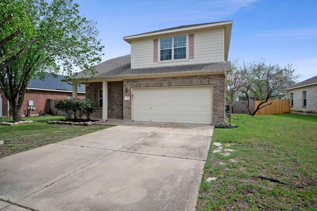 720 Northcreek Blvd, Leander, TX 78641 - traditional home with brick siding, a garage, and concrete driveway