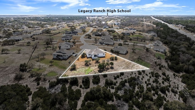 drone / aerial view featuring a residential view