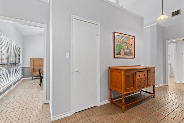 3806 Eagle Way, Round Rock, TX 78681 - hallway with brick patterned flooring