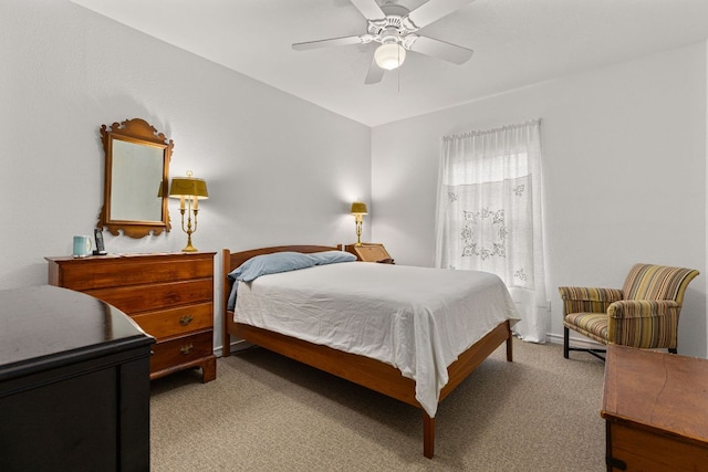 3806 Eagle Way, Round Rock, TX 78681 - bedroom with light colored carpet and a ceiling fan