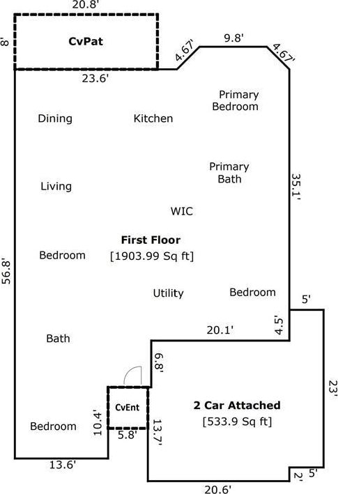 341 Fawn River Run, Kyle, TX 78640 - room layout