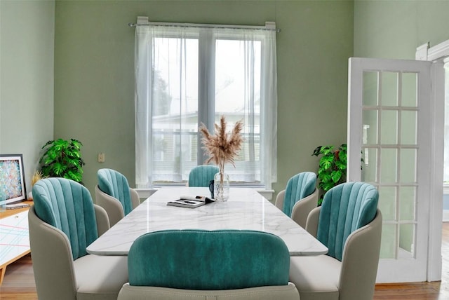 dining room featuring wood finished floors
