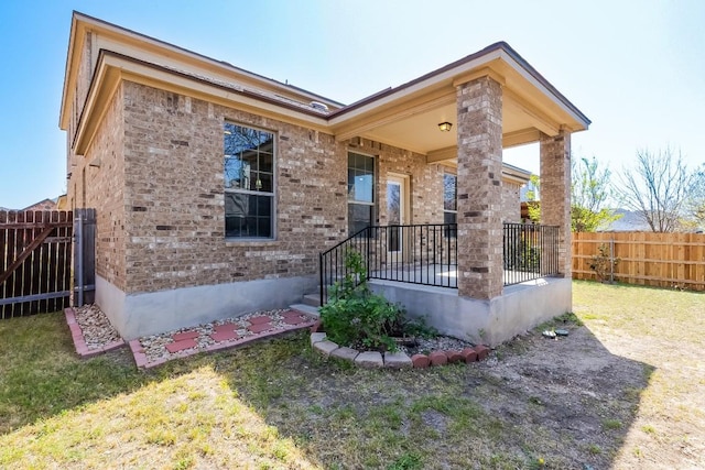 868 Water Hyacinth Loop, Leander, TX 78641 - view of front of house with brick siding