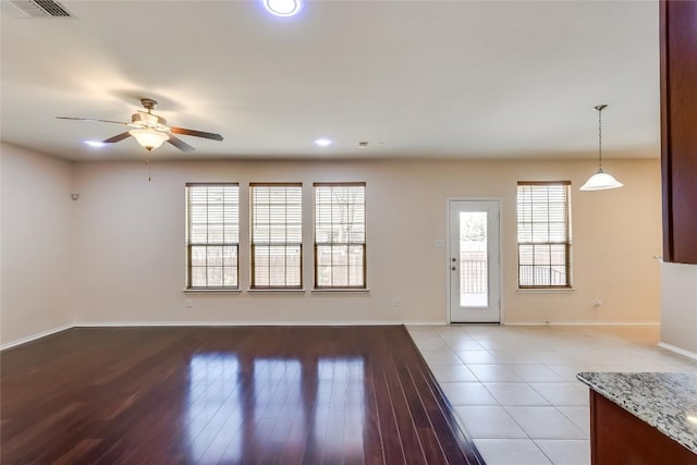868 Water Hyacinth Loop, Leander, TX 78641 - foyer entrance with ceiling fan, recessed lighting, and light wood-style floors