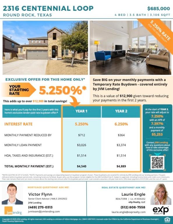 2316 Centennial Loop, Round Rock, TX 78665 - view of a document with a collage of images