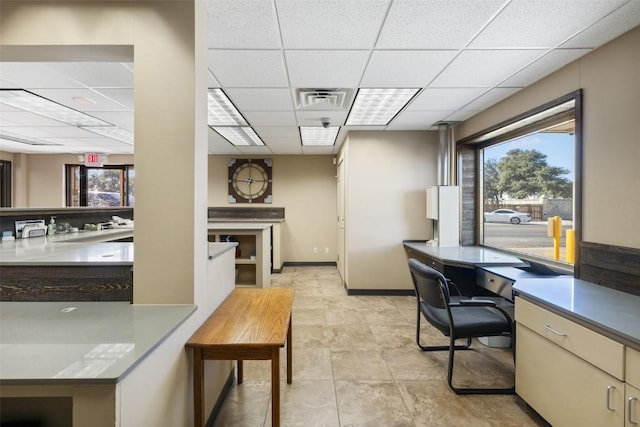 401 Main St, Blanco, TX 78606 - office with a drop ceiling