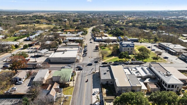 401 Main St, Blanco, TX 78606 - aerial overview of property's location featuring nearby suburban area